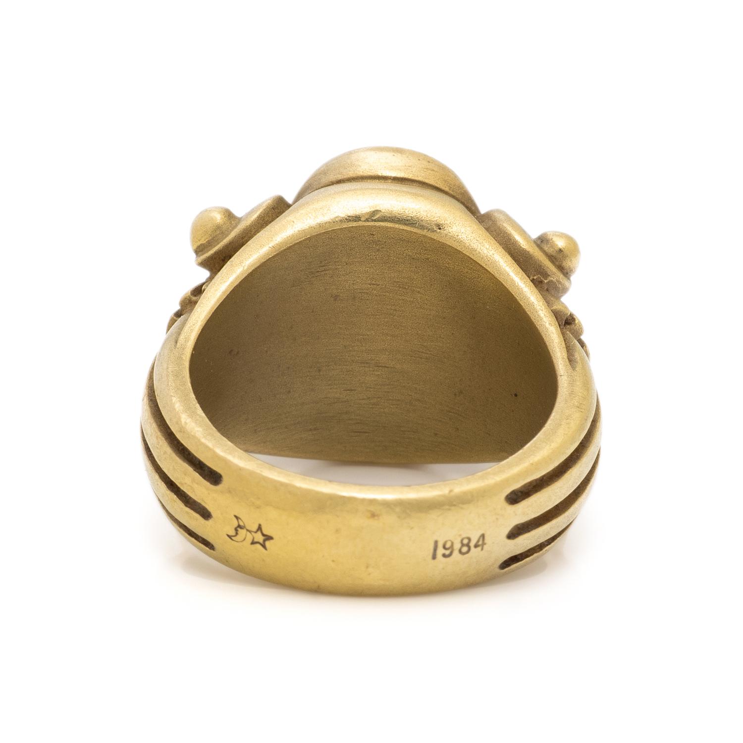 KIESELSTEIN-CORD, YELLOW GOLD INTAGLIO RING