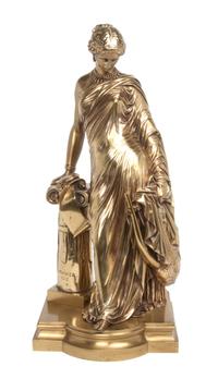 A French Gilt Bronze Figure Height 18 inches. — JEAN JACQUES PRADIER (1790-1852)