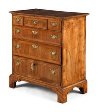 A George II Walnut Chest of Drawers
