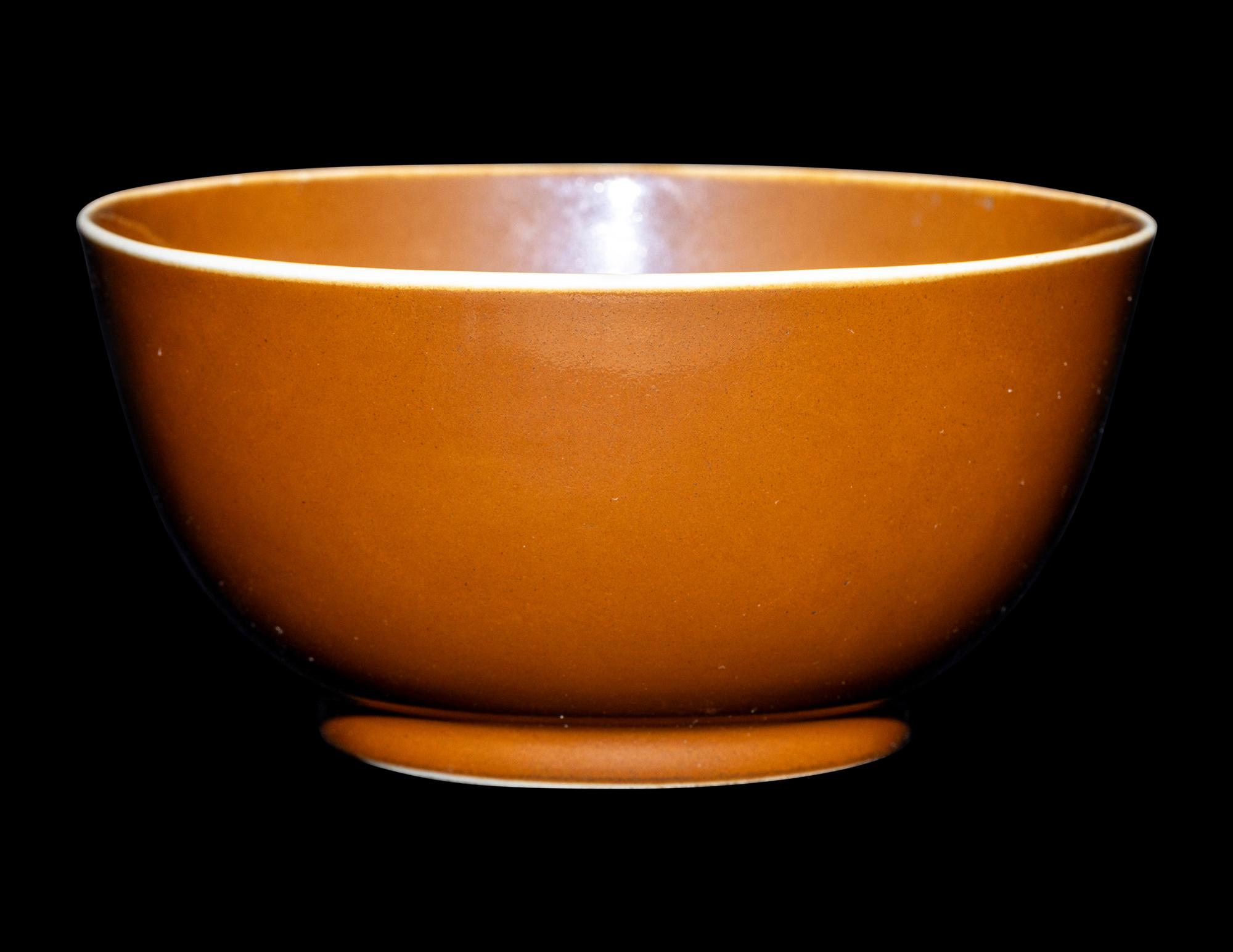 A Chinese Persimmon Glazed Porcelain Bowl