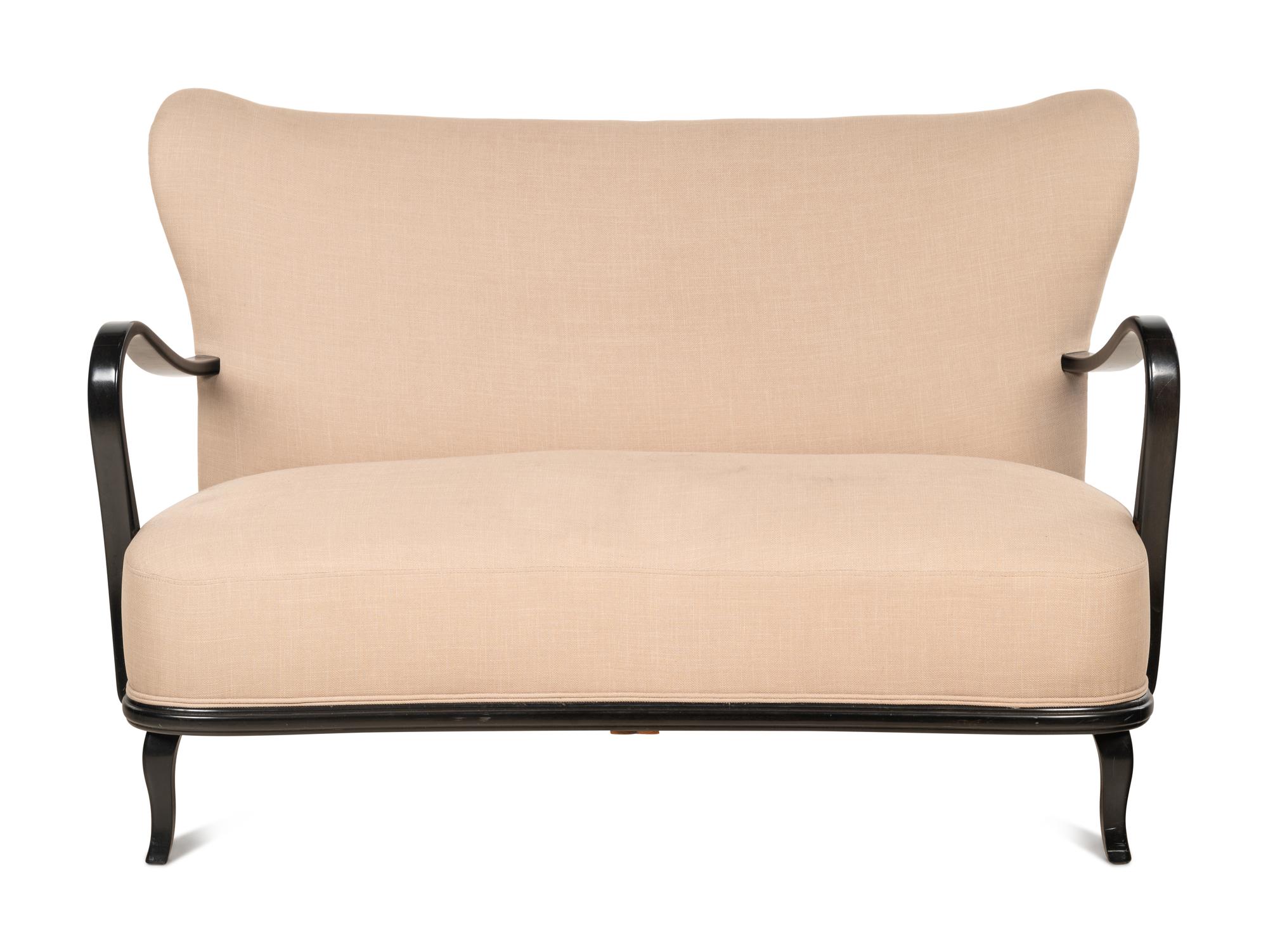 Wing-Back Settee