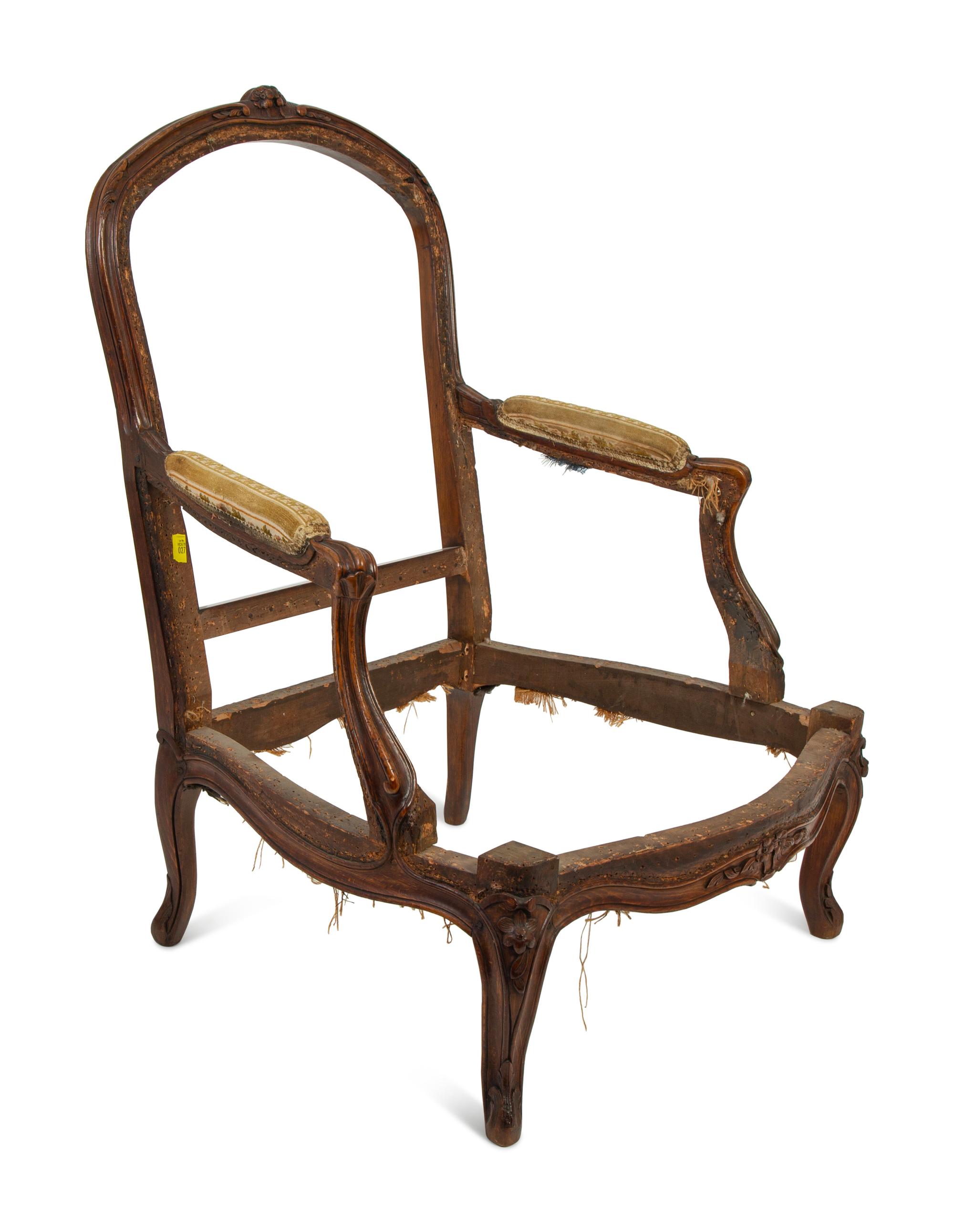 A Louis XV Style Bergère Frame