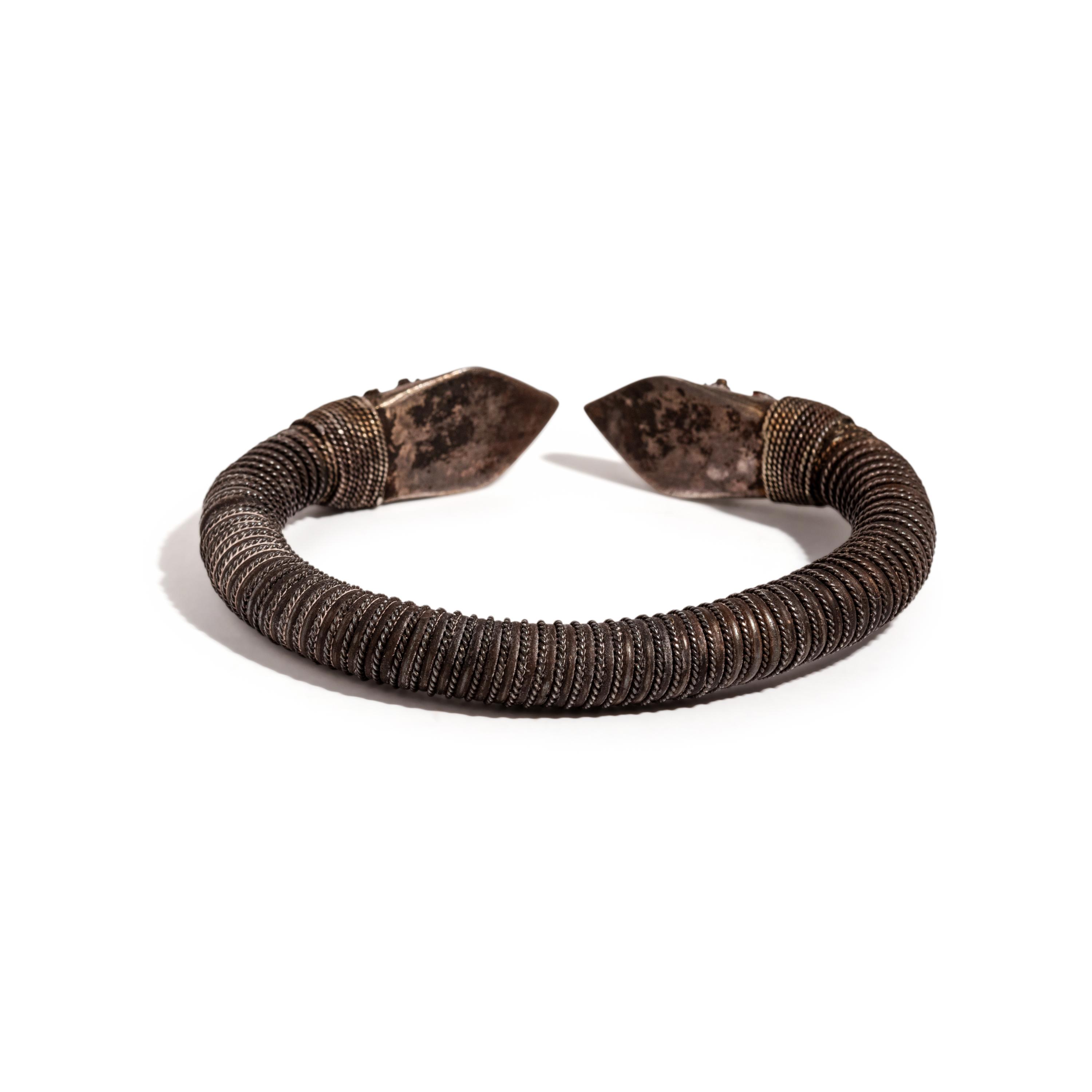 An Ethnographic Silver Bangle Bracelet