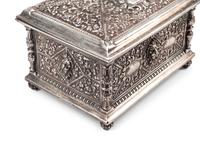 Two Neoclassical Style Silver-Plate Table Caskets