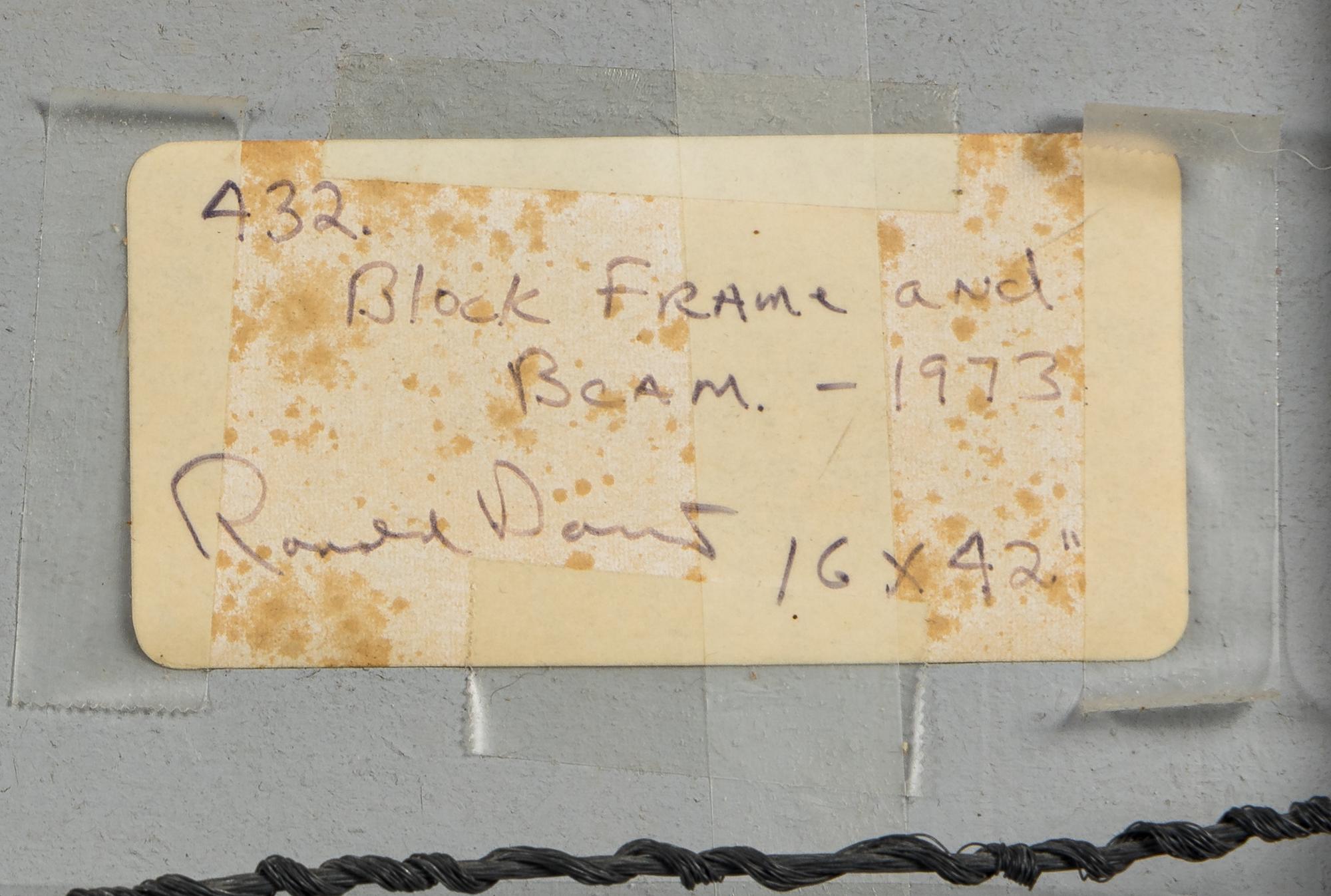 Block Frame and Beam, 1973