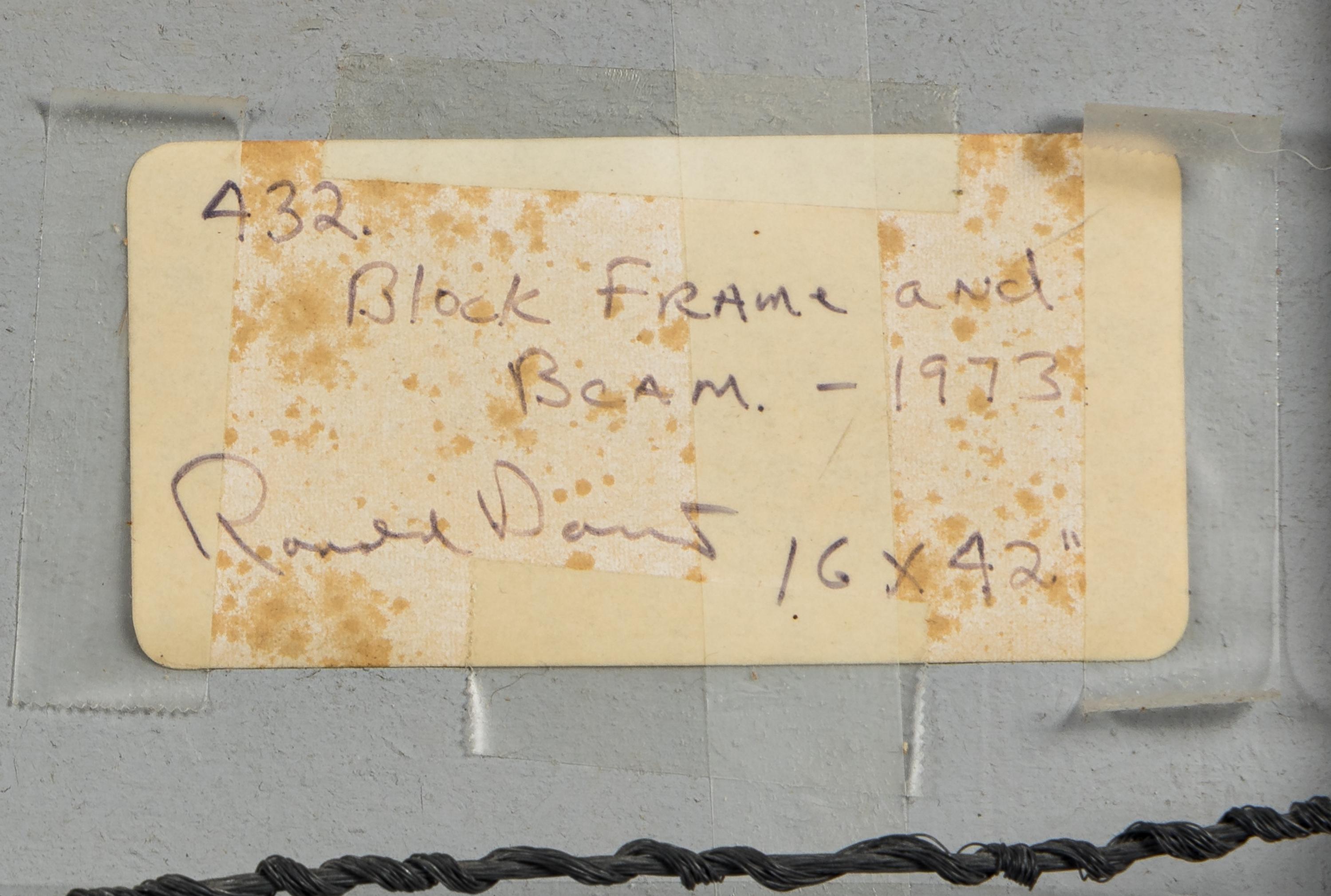Block Frame and Beam, 1973