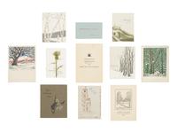 FROST, Robert (1874-1963). A group of 25 signed Christmas cards INSCRIBED BY FROST and featuring poems by him, including: