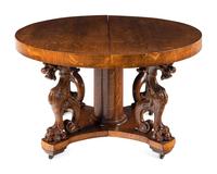 A Renaissance Revival Carved Oak Dining Table in the Manner of R. J. Horner