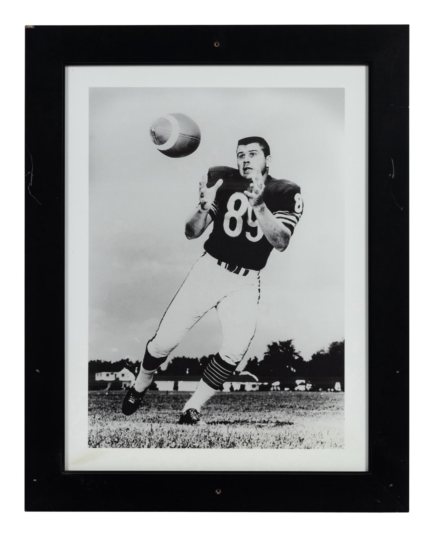 A Group of Six Photographs Depicting Mike Ditka as Chicago Bears Player Formerly Displayed at Mike Ditka’s Restaurant