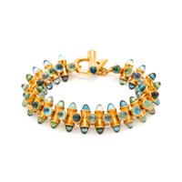 TAMARA COMOLLI, YELLOW GOLD AND TOURMALINE BRACELET