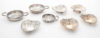 A Collection of Silver Articles Diameter of widest over handles 5 1/4 inches.