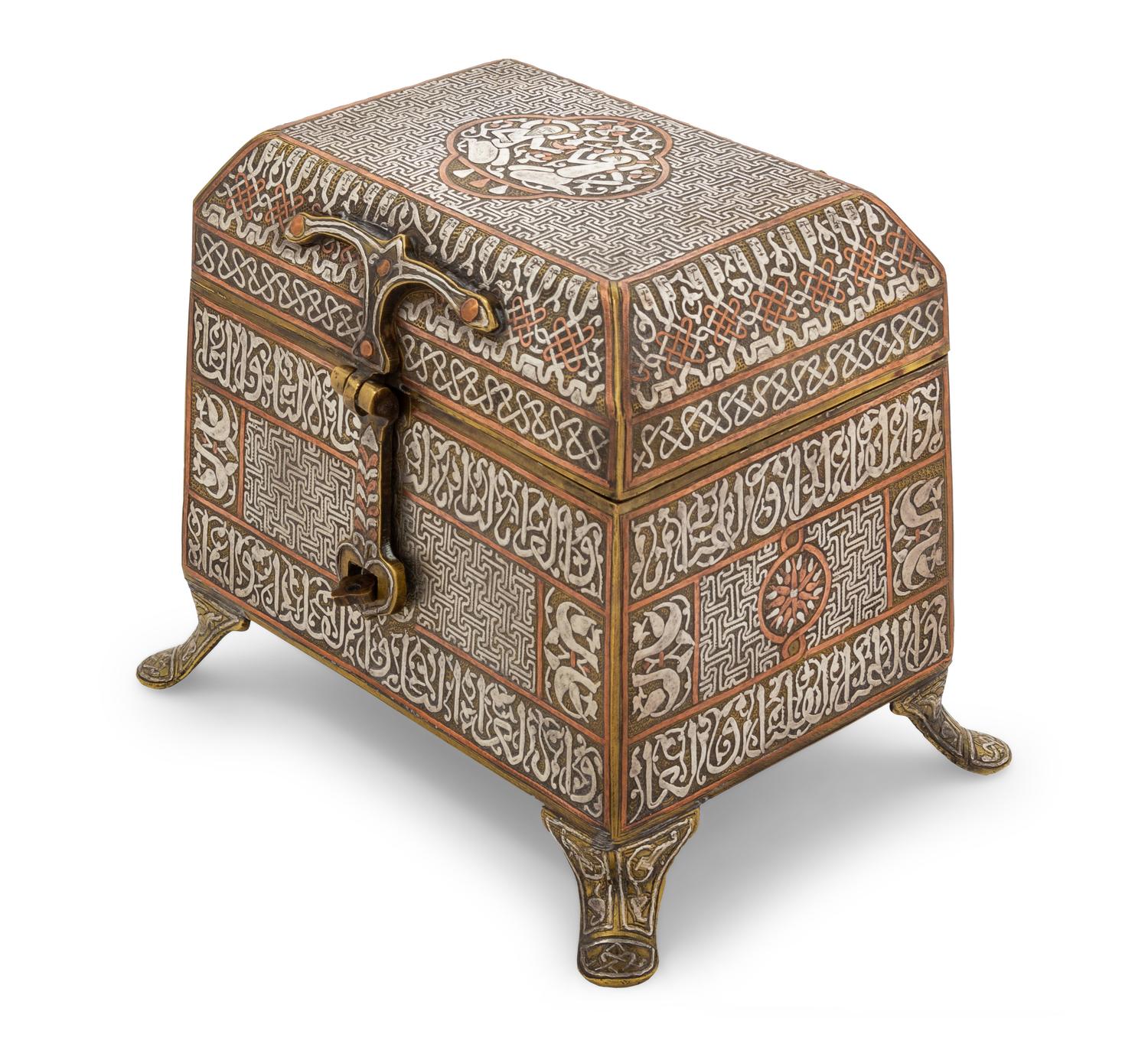 A Mamluk Revival Mixed Metals Box