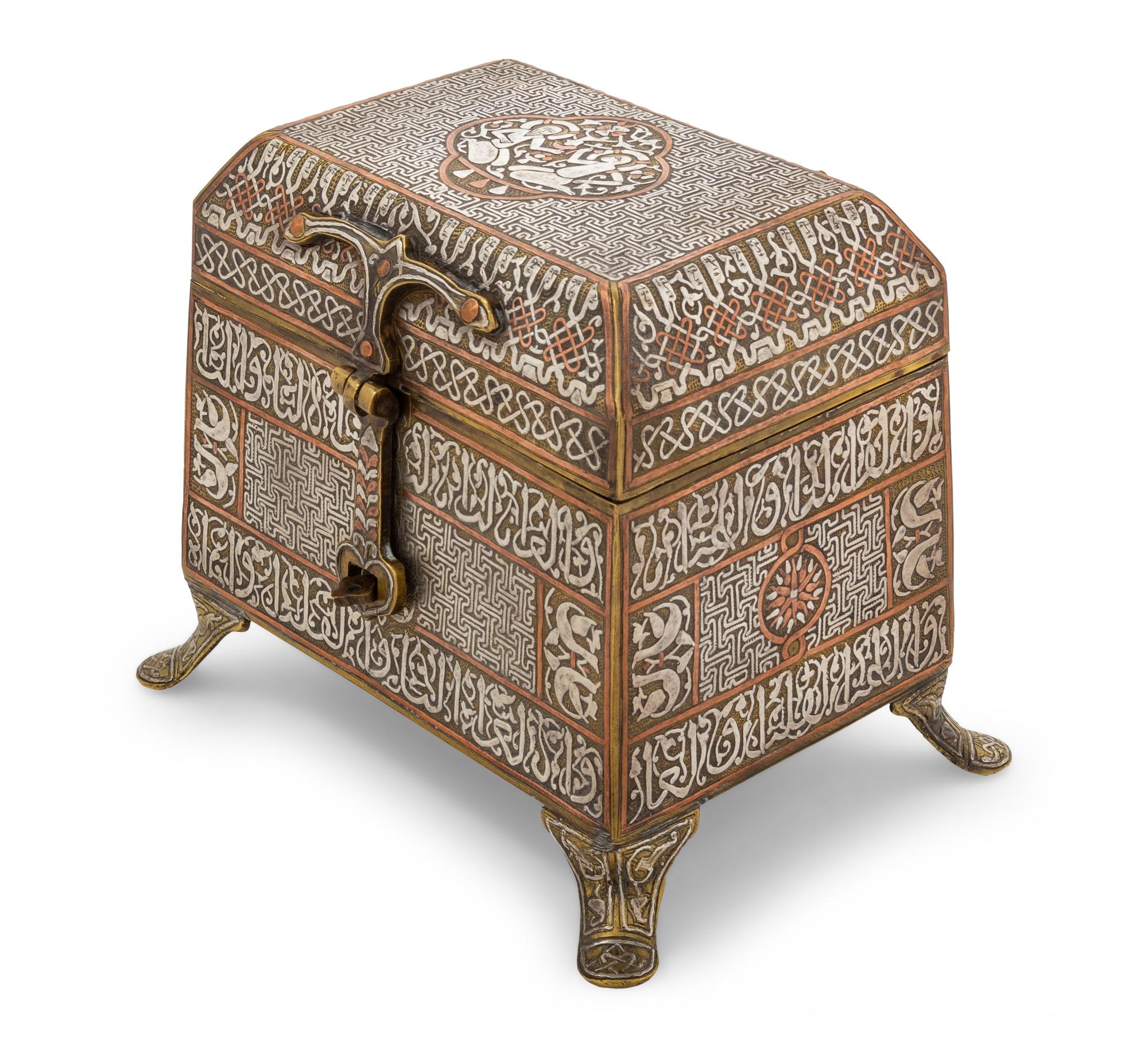 A Mamluk Revival Mixed Metals Box
