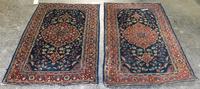Four Wool Rugs Dimensions of largest 4 feet 6 inches x 2 feet 4 inches.