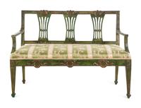 An Italian Painted Settee