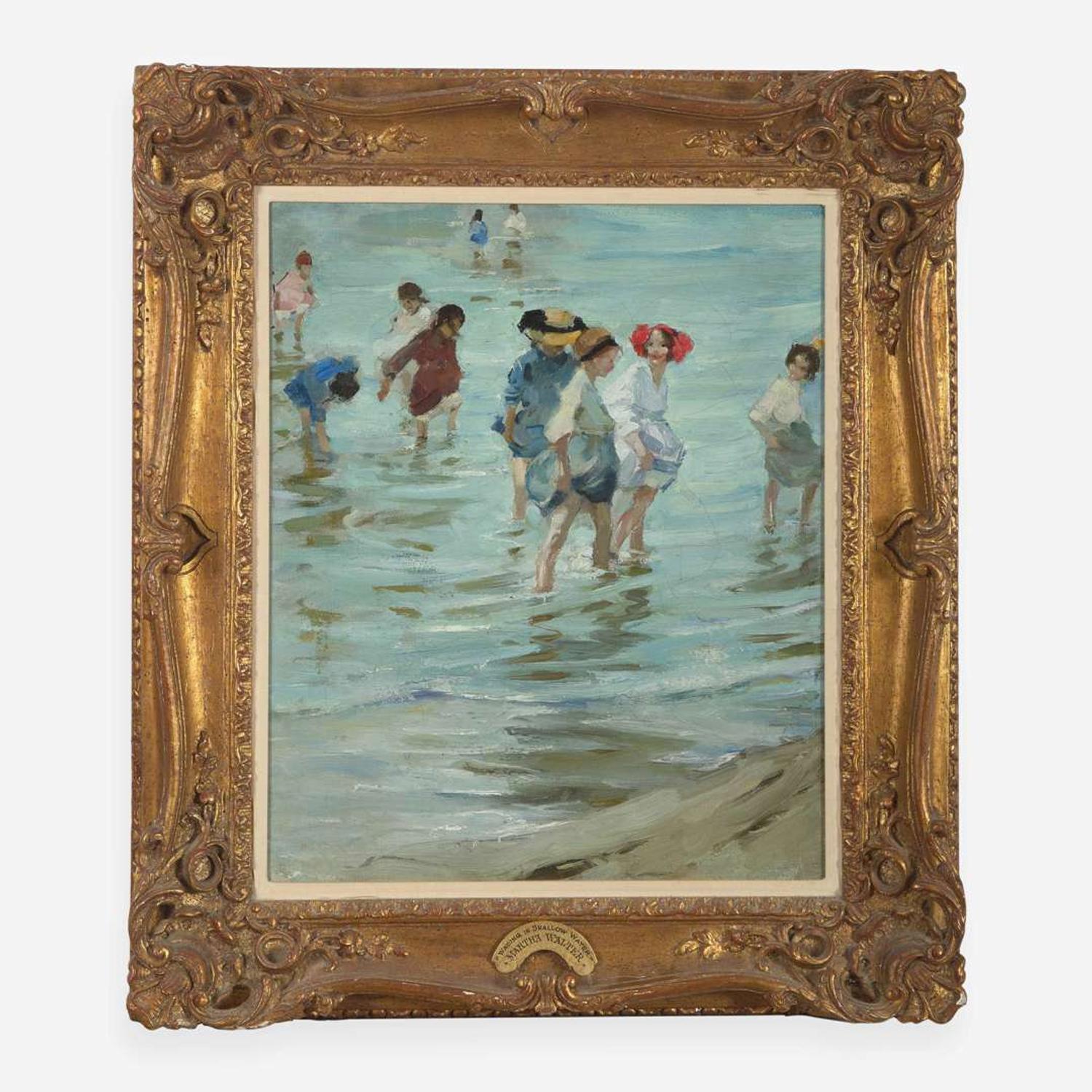 Martha Walter (American, 1875-1976) - Wading in Shallow Water