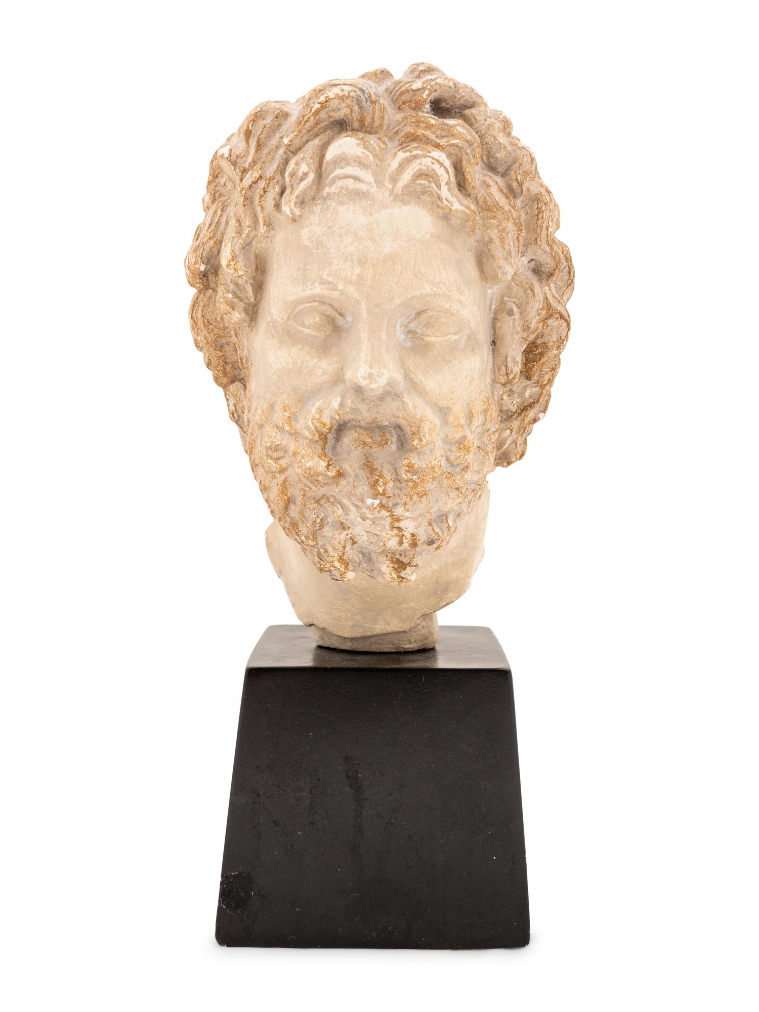A Composition Bust of Asklepios, After the Antique