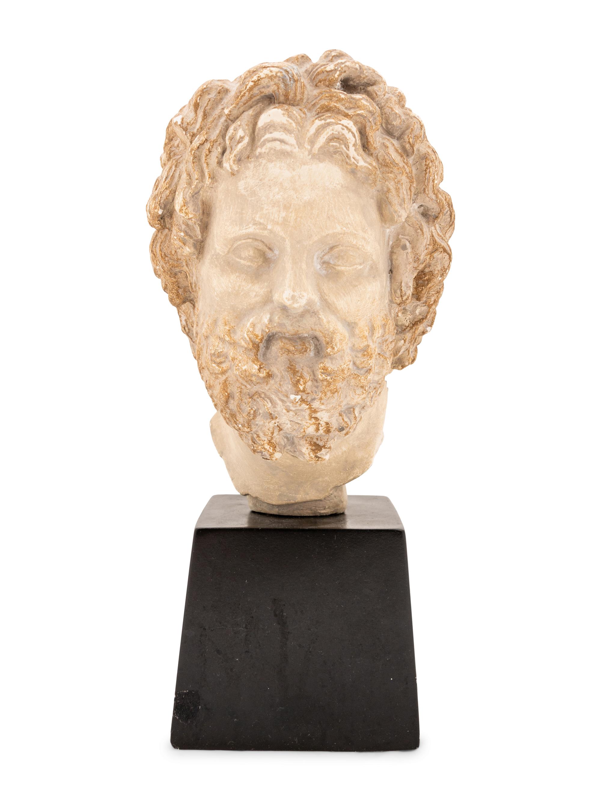 A Composition Bust of Asklepios, After the Antique