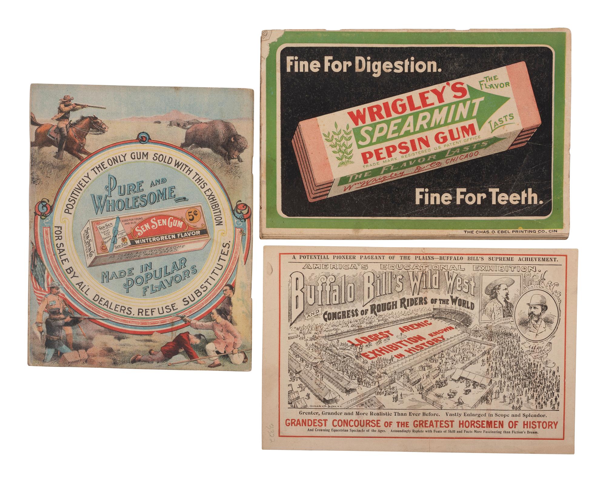 [WILD WEST SHOWS] -- [CODY, William F. "Buffalo Bill" (1846-1917)]. A group of 6 items, incl. programs advertising Buffalo Bill's Wild West show and cover promoting Jim Kid's Wild West and Hippodrome.