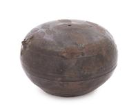 A Large Korean Stoneware Water Dropper JOSEON DYNASTY Height 4 x diameter 5 3/4 inches. — JOSEON DYNASTY
