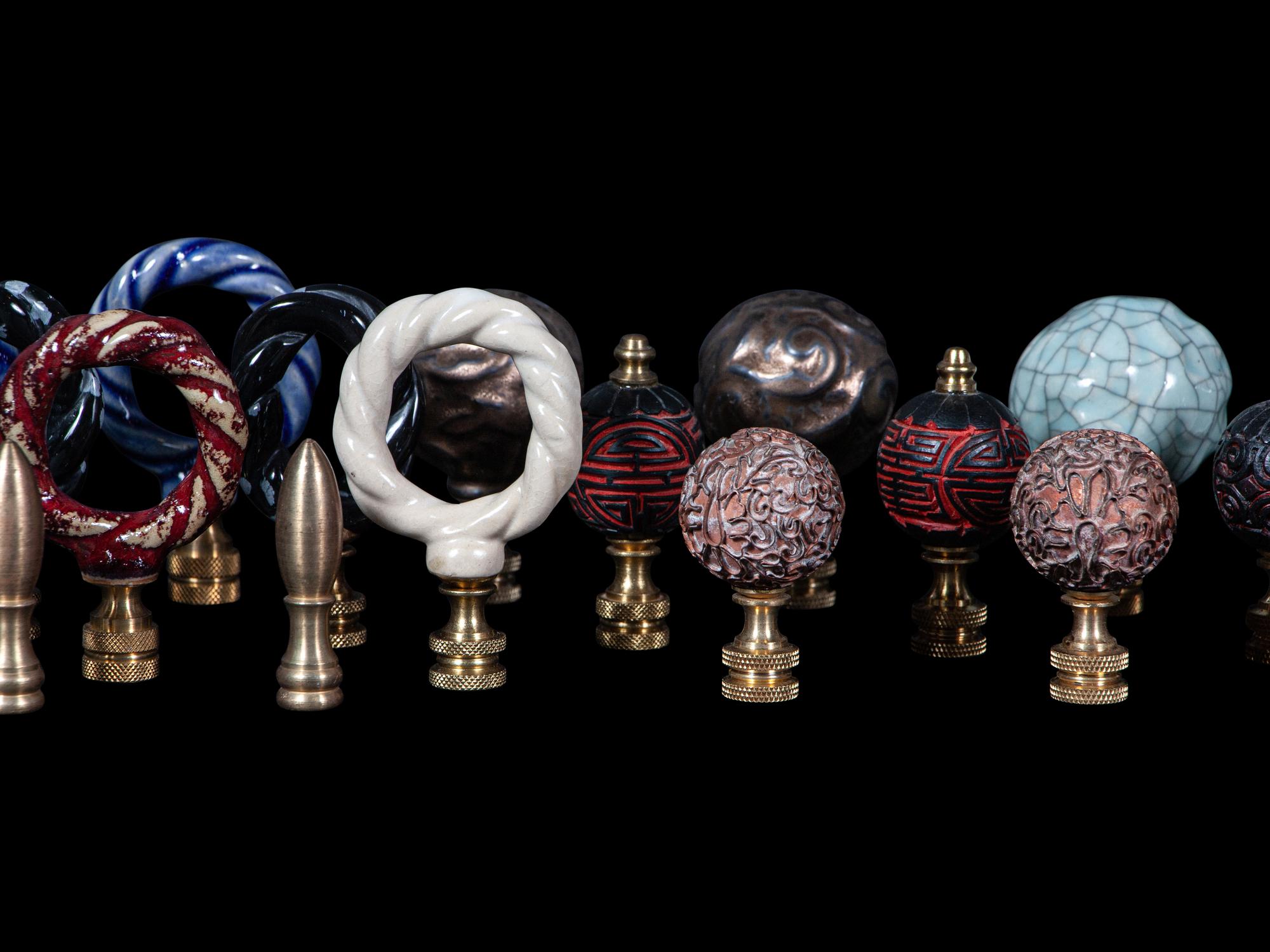 47 Chinese Lamp Finials