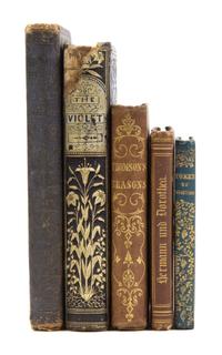 (BINDINGS, VICTORIAN) A group of 5 small books (16mo-8vo) in Victorian bindings.