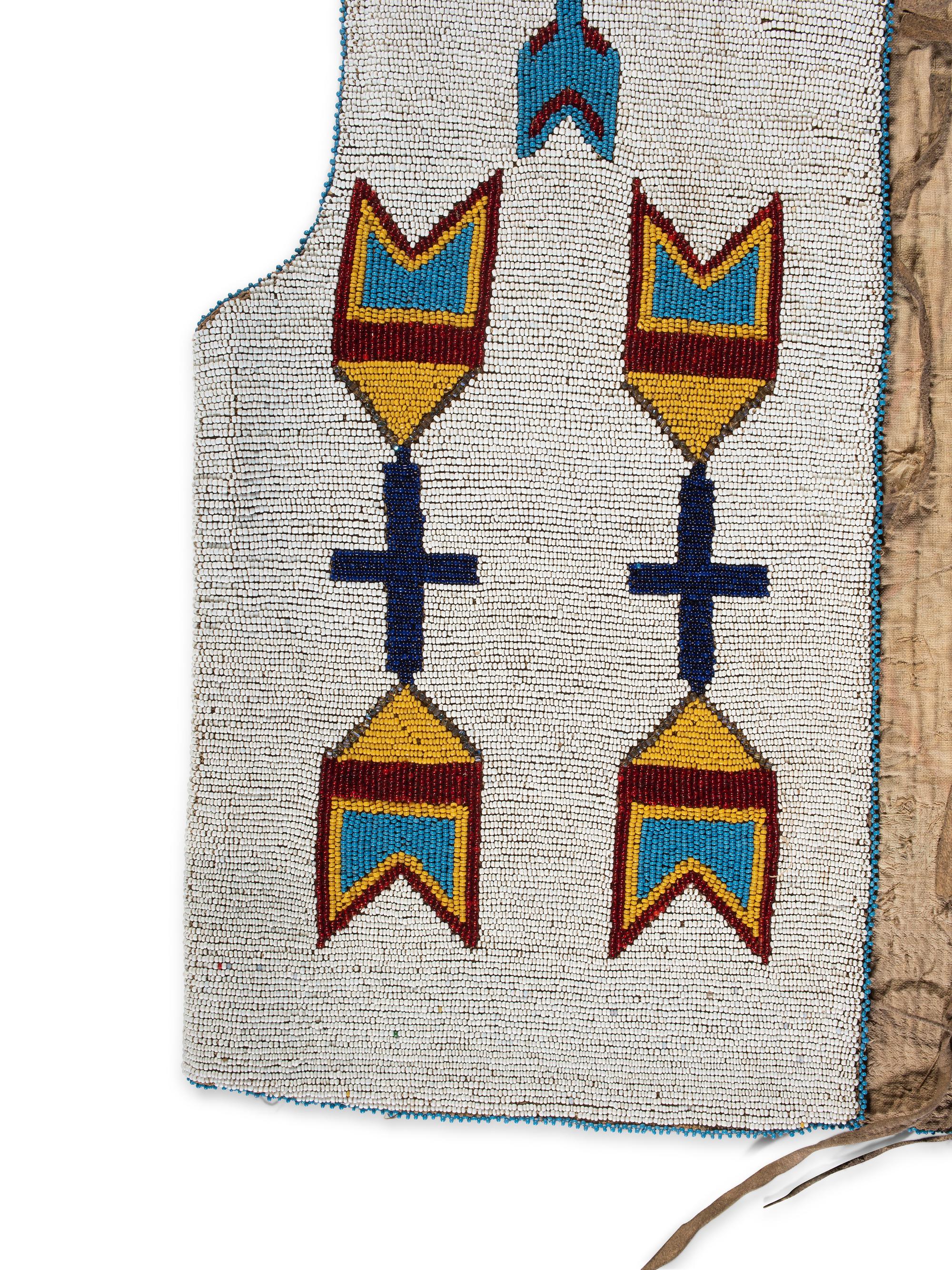 Plains Cree Beaded Vest, with Elk