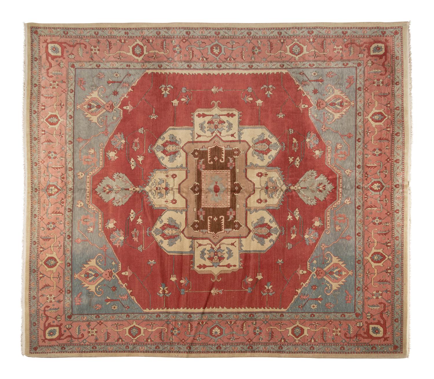 A Serapi Design Wool Rug