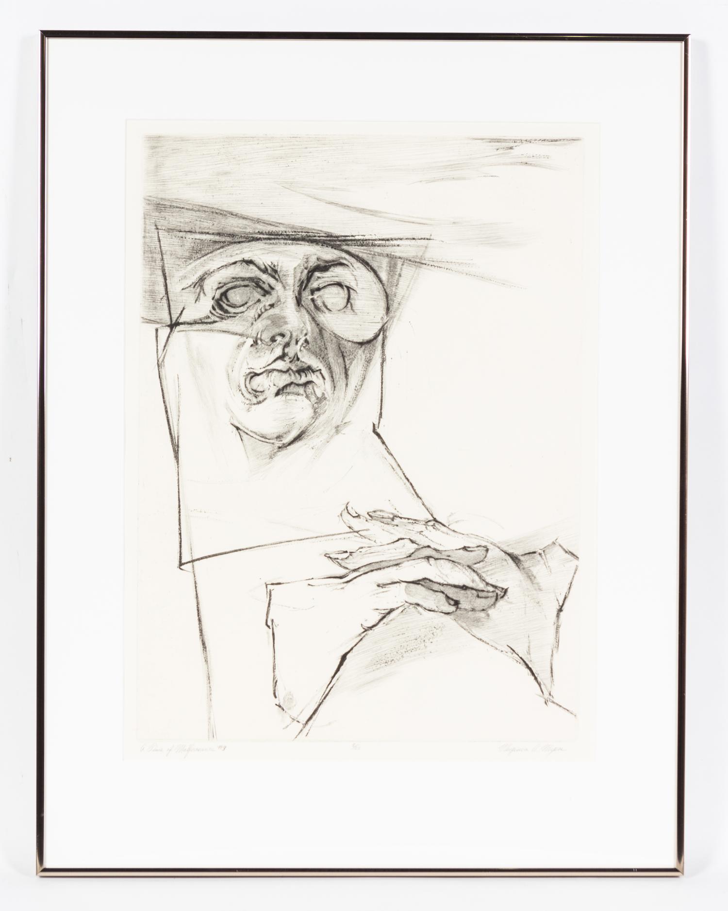 Virginia A. Meyers, (American, b. 1927), Time of Malfeasance, c. 1970 (portfolio of 21)
