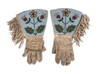Plateau Beaded Hide Gauntlets