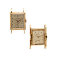 Cronow, Two 14K Yellow Gold Watches