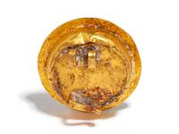 An Egyptian Enamel and Gold Disc Brooch