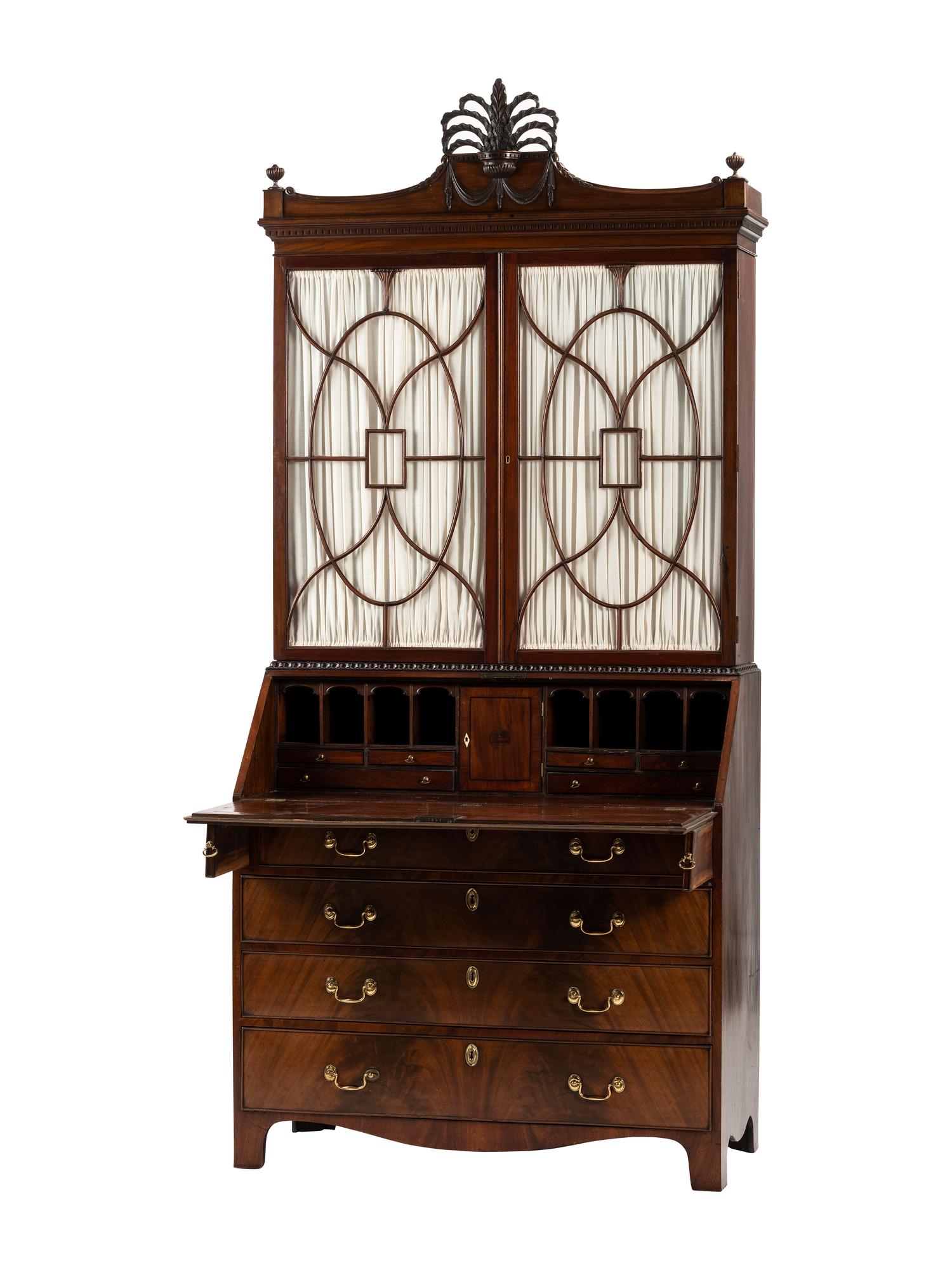 A George III Mahogany Secretary Bookcase