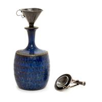 A Studio Ceramic Cabinet Vase Height 2 1/8 inches.