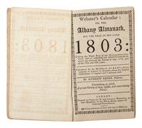 [KIRKLAND, Samuel (1741-1808)] -- [NATIVE AMERICANS]. Webster's Calendar: Or, the Albany Almanack , with journal entries by the Rev. Samuel Kirkland, 1803-1804.