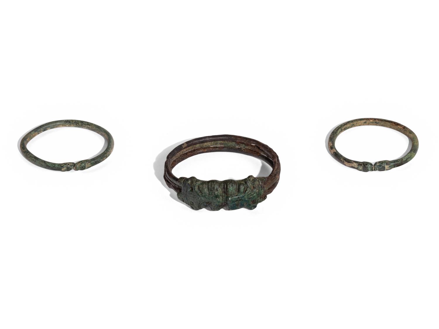 Three Luristan Bronze Bracelets