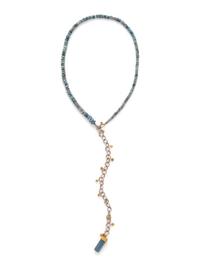 KATEY BRUNINI, OPAL AND AQUAMARINE LARIAT NECKLACE