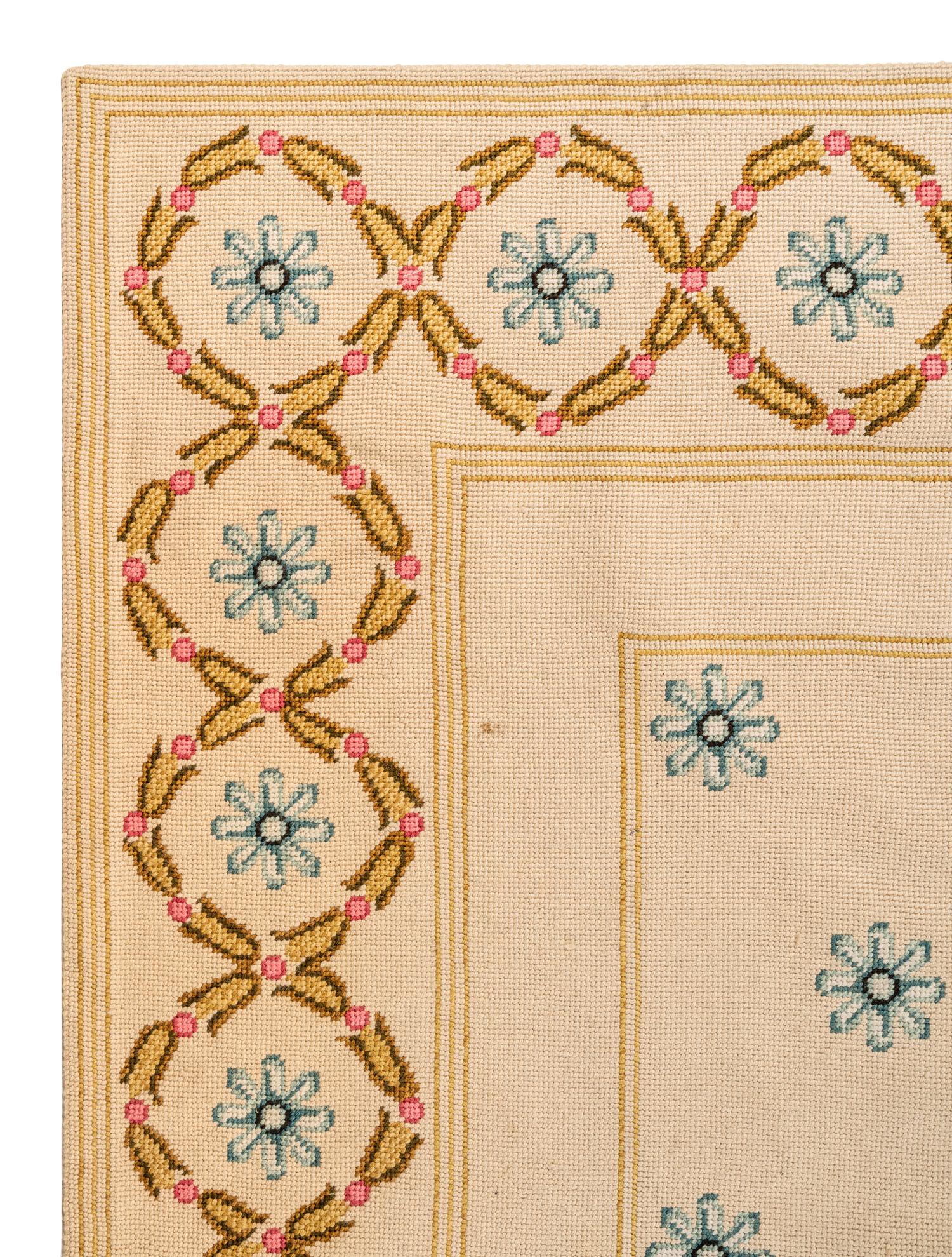 A Needlepoint Wool Rug