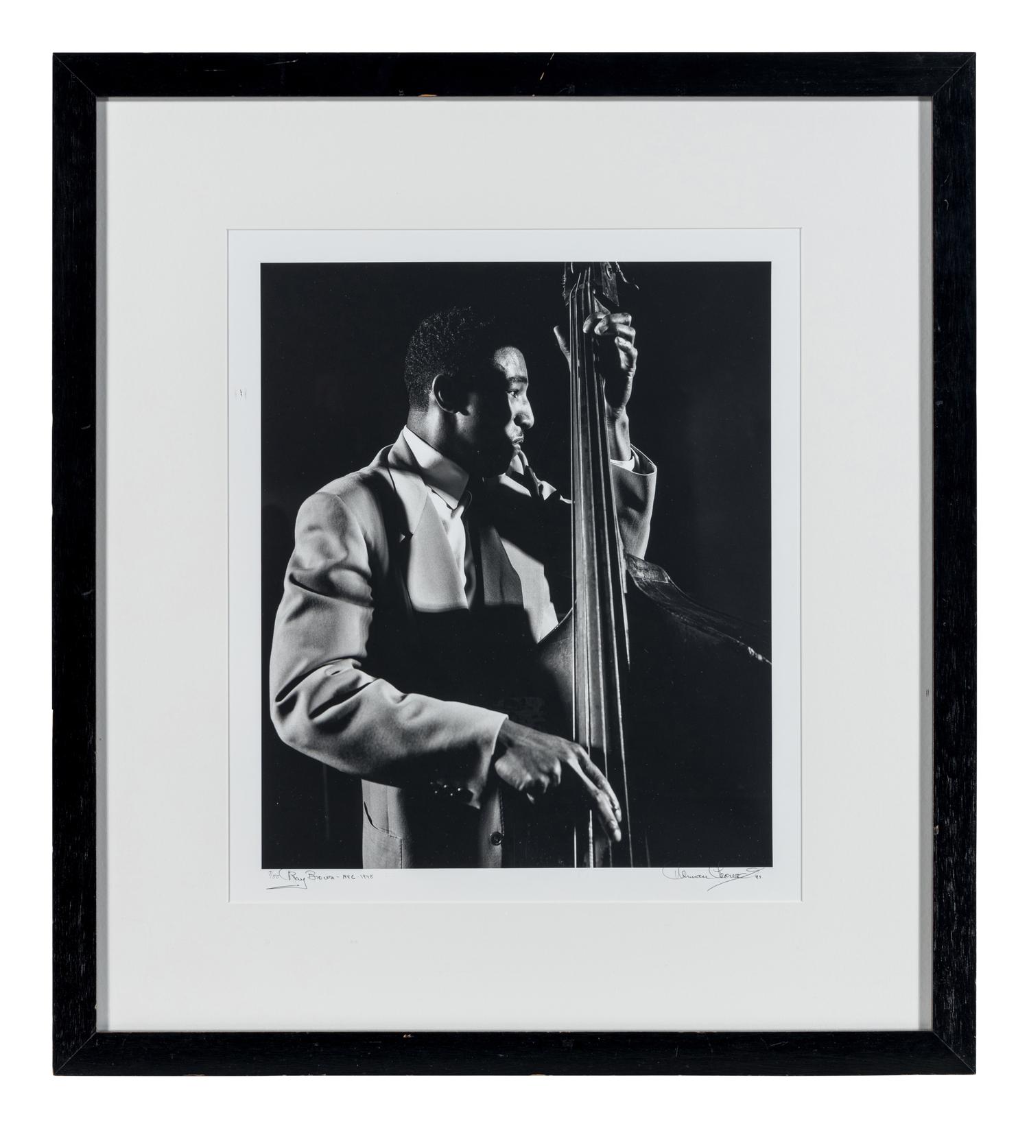 Herman Leonard (1923-2010) Ray Brown, New York City, 1948