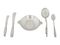 A Group of Danish Silver and a Tiffany and Co. Silver Porringer