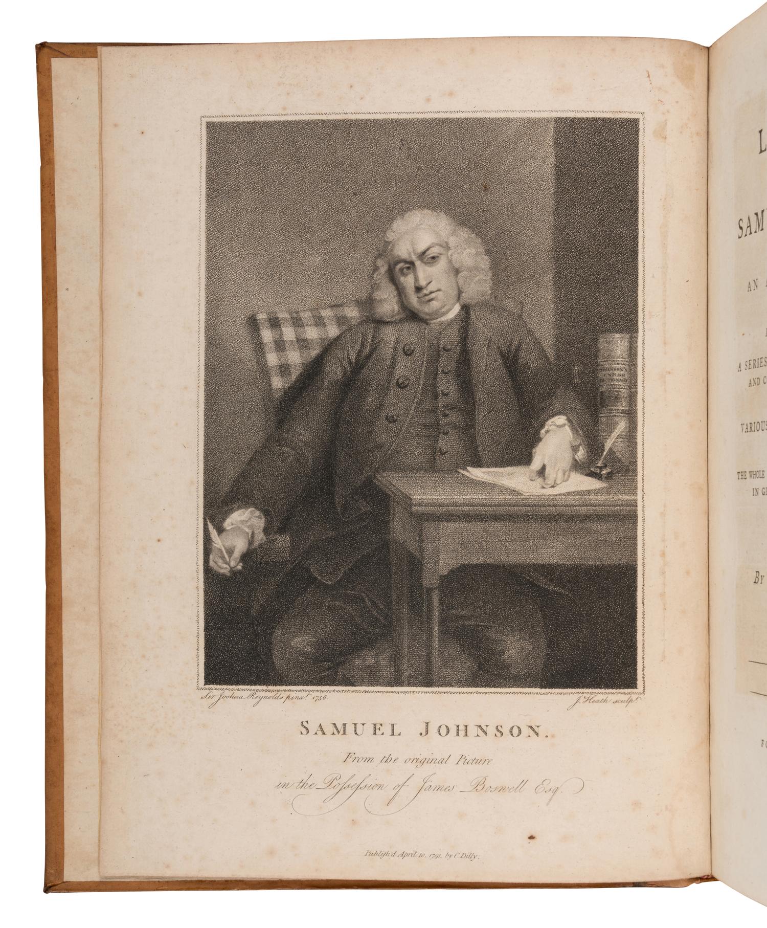 BOSWELL, James (1740-1795). The Life of Samuel Johnson . London: Henry Baldwin for Charles Dilly, 1791.