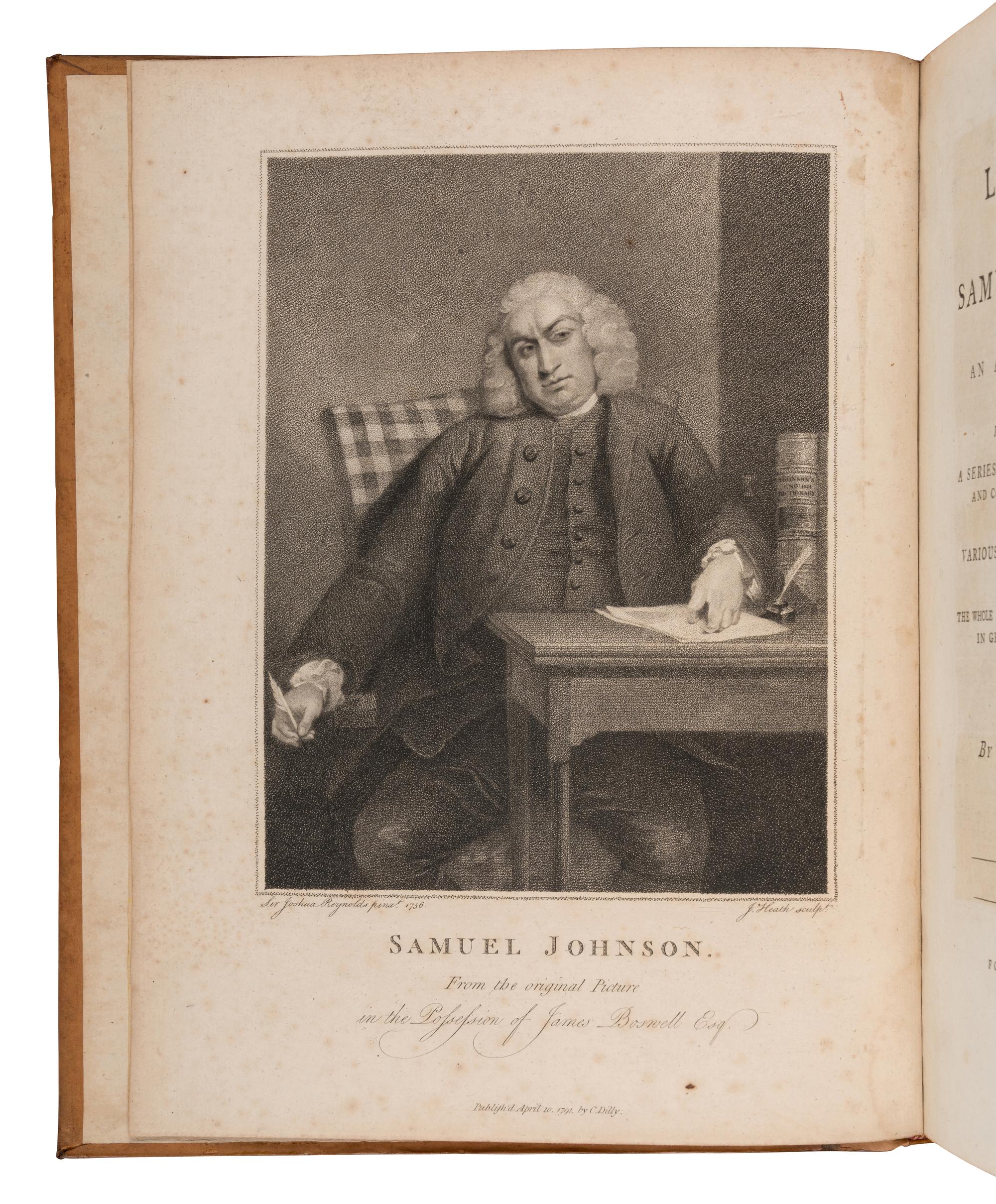 BOSWELL, James (1740-1795). The Life of Samuel Johnson . London: Henry Baldwin for Charles Dilly, 1791.