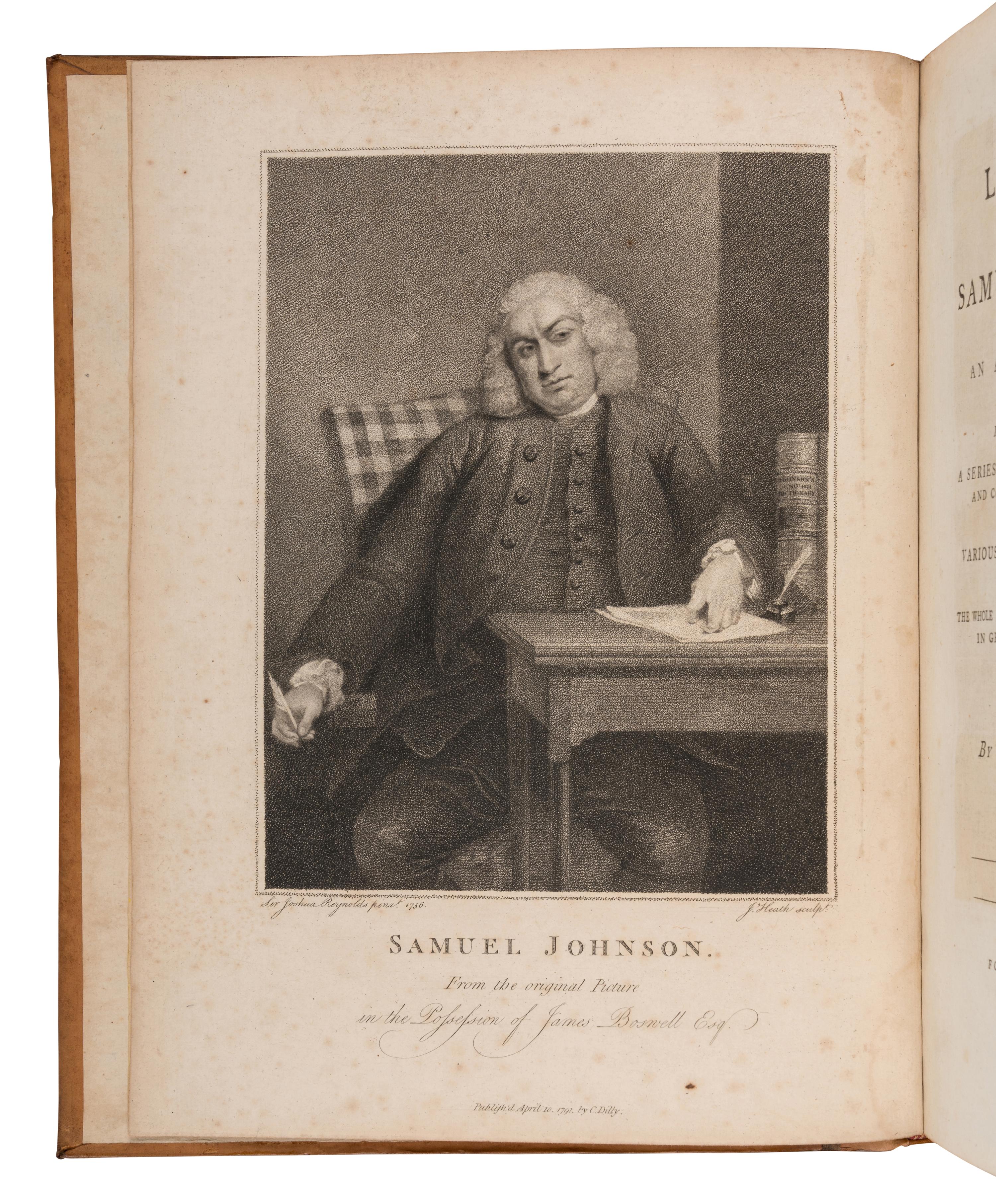 BOSWELL, James (1740-1795). The Life of Samuel Johnson . London: Henry Baldwin for Charles Dilly, 1791.