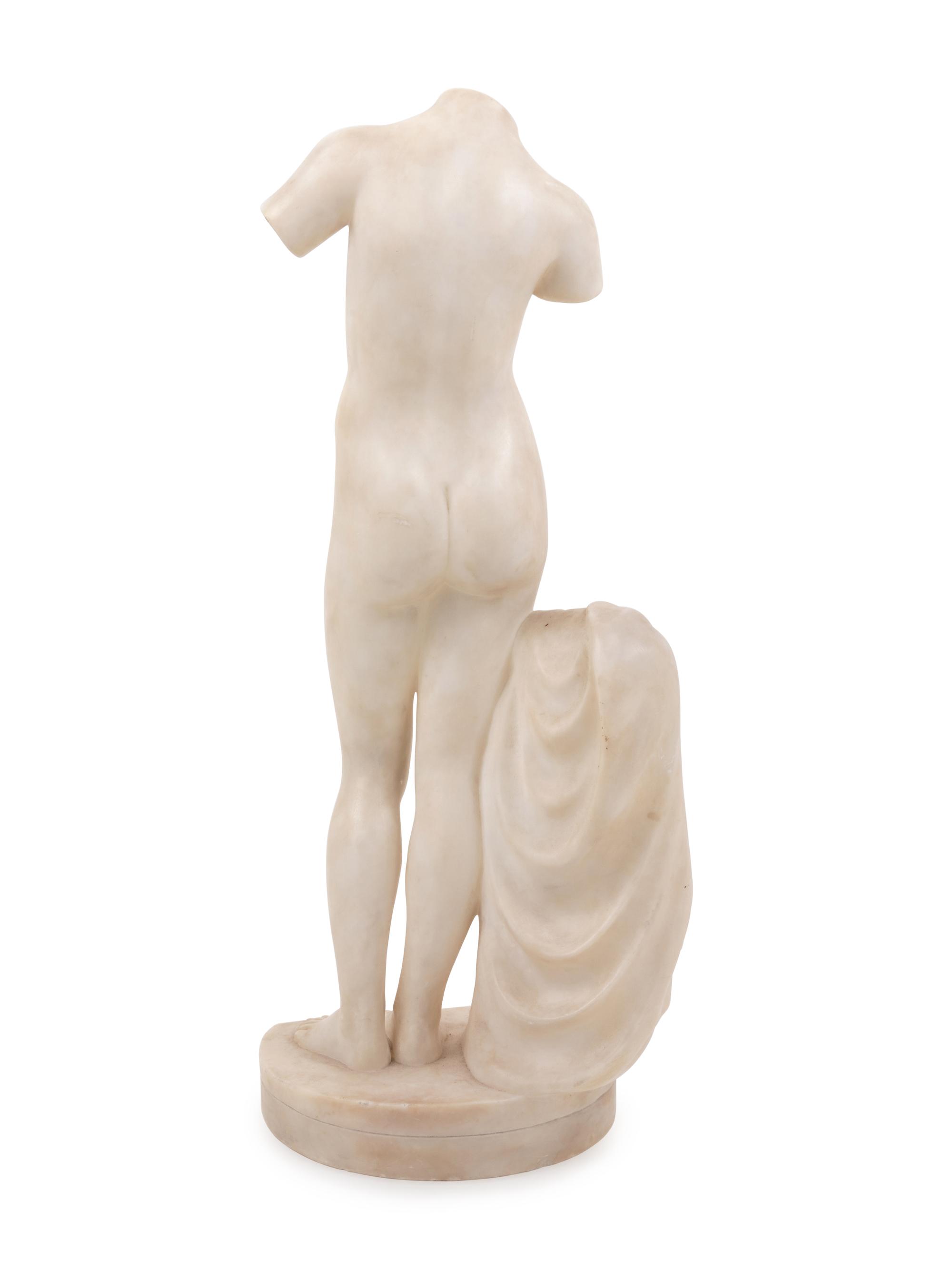 An Italian Alabaster Figure of Venus