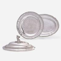 A Group of George III Sterling Silver Tablewares various makers, early 19th century