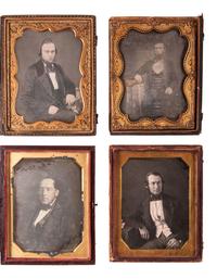 [EARLY PHOTOGRAPHY]. 12 half plate daguerreotypes of men.