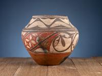 Zia Polychrome Trios Pottery Jar