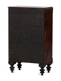 A Regency Rosewood Wellington Collector's Cabinet