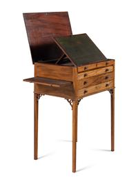 A George III Inlaid Mahogany Writing Desk