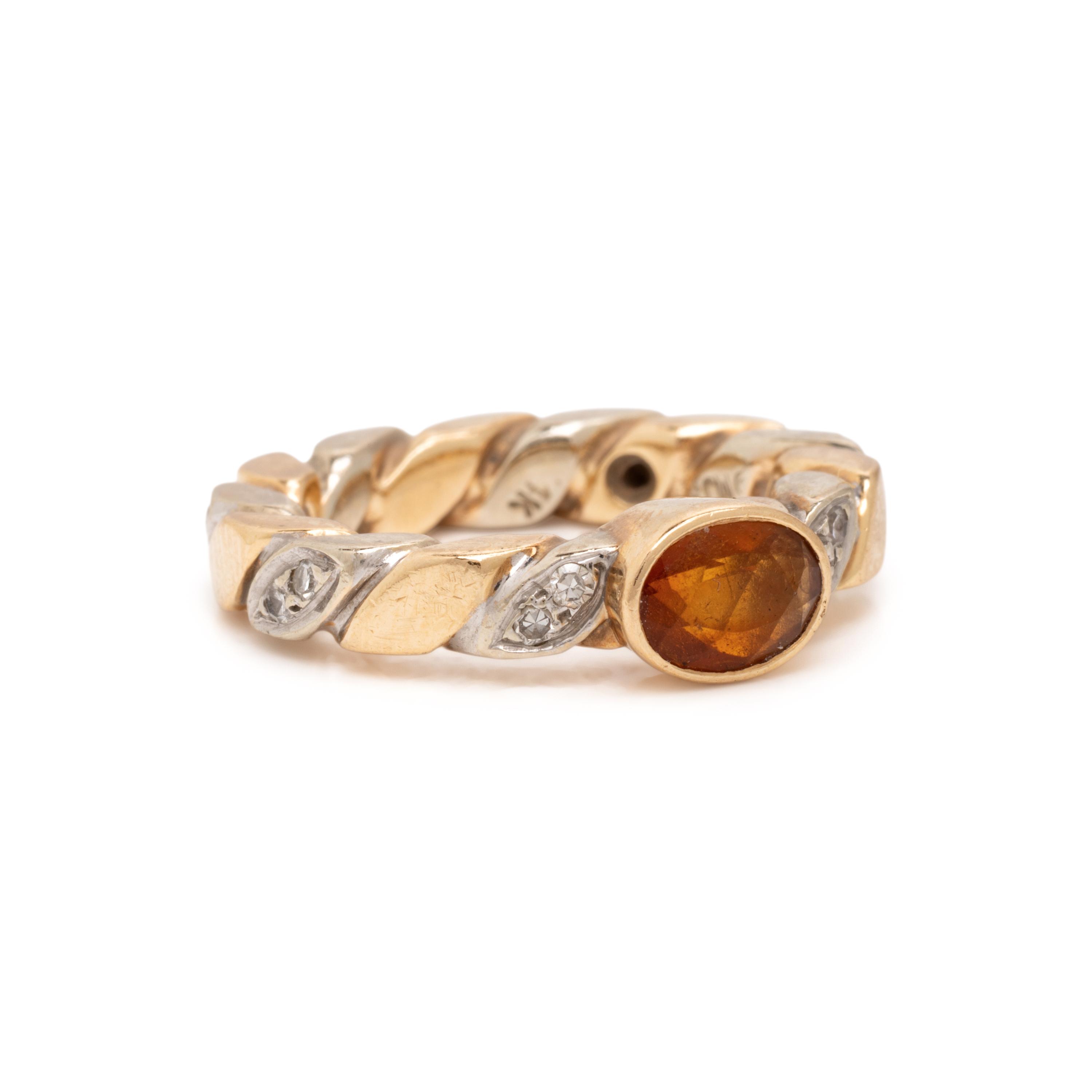 Set of Three Multigem and Bicolor Gold Rings